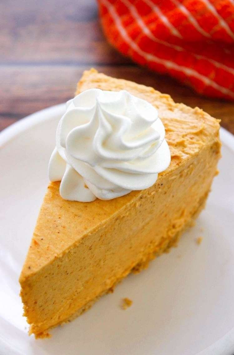 OneCrazyHouse Cheesecake Factory Copycat recipes slice of pumpkin cheesecake with whipped topping 