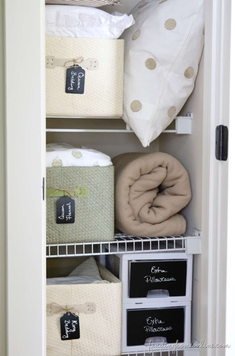 Linen Closet Organization Goals — Before & After Hiring a