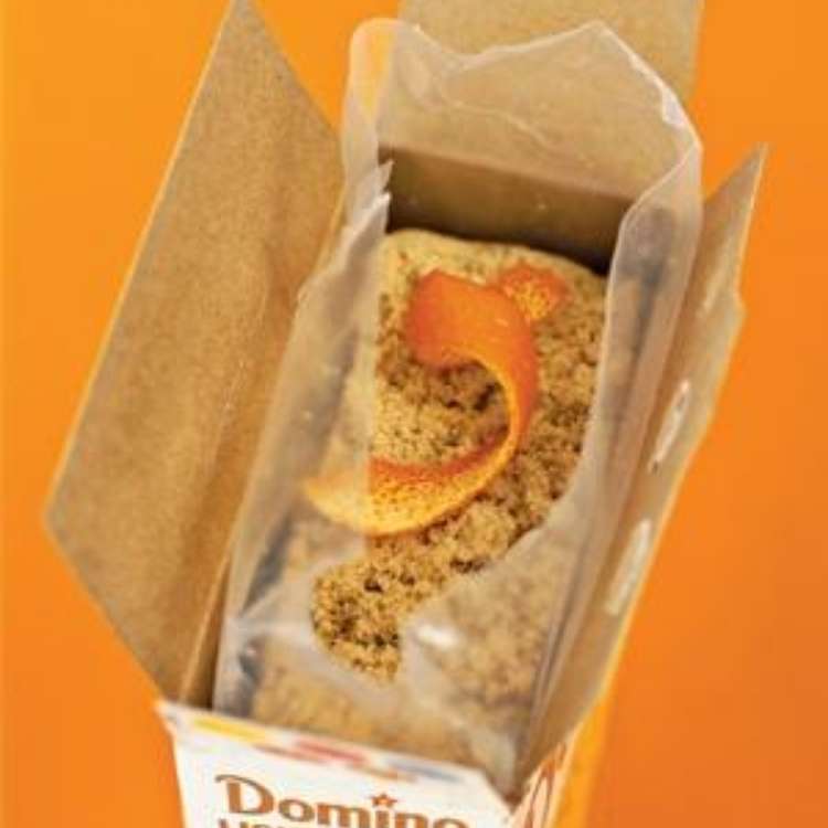 Orange Peel Uses - Brown sugar in a box with orange peel as sugar softener