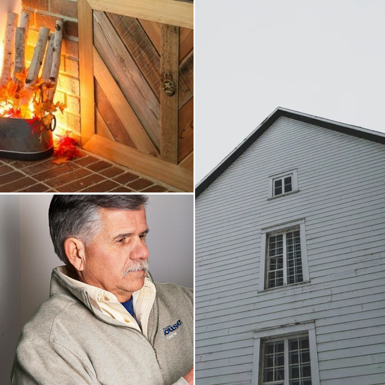 Low Tech Ways to Solve a Drafty House - fireplace, outside house and layers