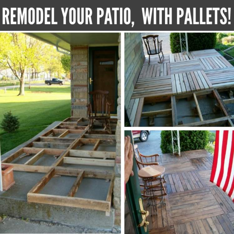 DIY pallet IDEAS collage building a PAITO