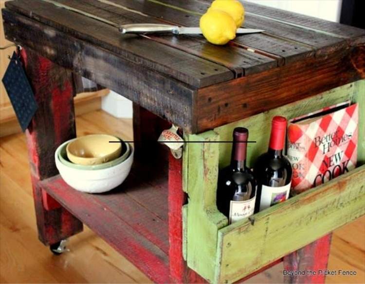 DIY pallet ideas - kitchen island