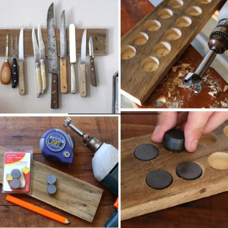 DIY pallet ideas - knife holder
