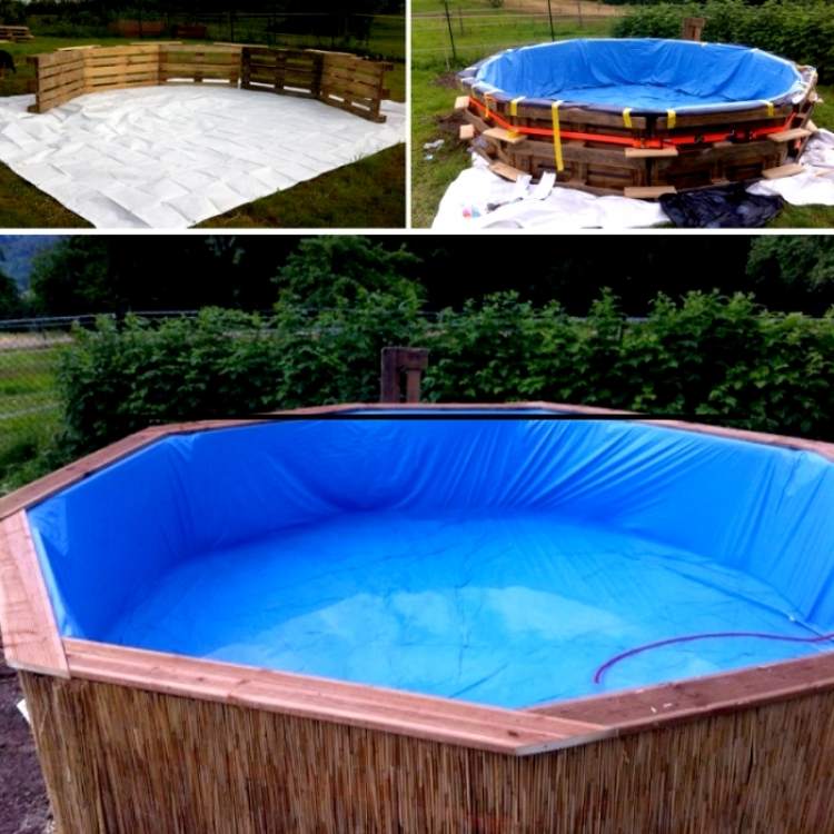 DIY pallet ideas - swimming pool