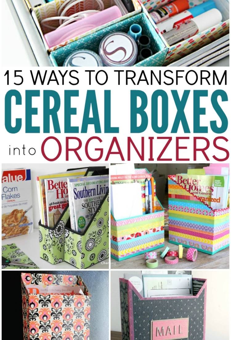 6 SIMPLE DIY ORGANIZERS FOR STORAGE FROM CARDBOARD BOXES