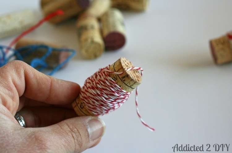 Wine Cork Crafts DIY Spools for Thread