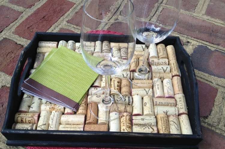 Wine Cork Crafts DIY Wine Cork Tray