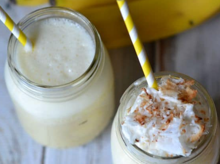 image of banana coconut smoothies