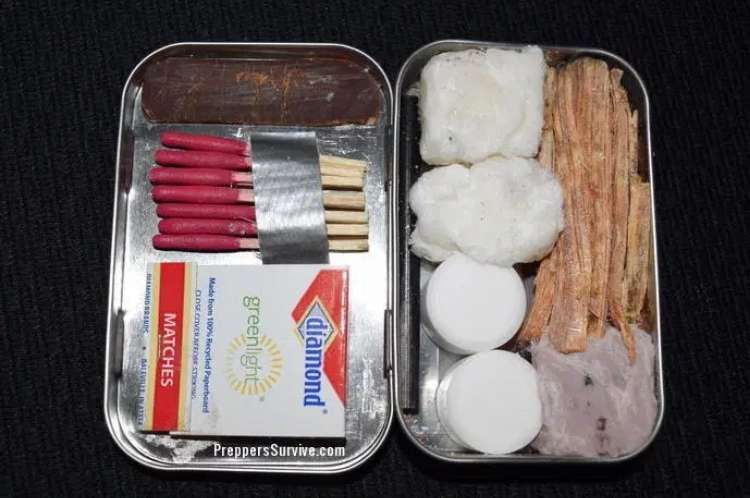 17 Homemade Fire Starters To Keep You Toasty - campfire starter kit in a tin