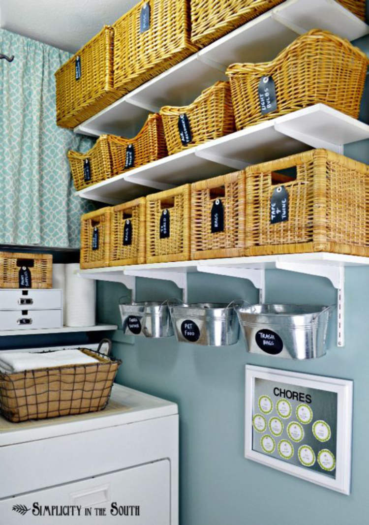 10 Laundry Basket Storage Ideas to Conceal Any Clutter