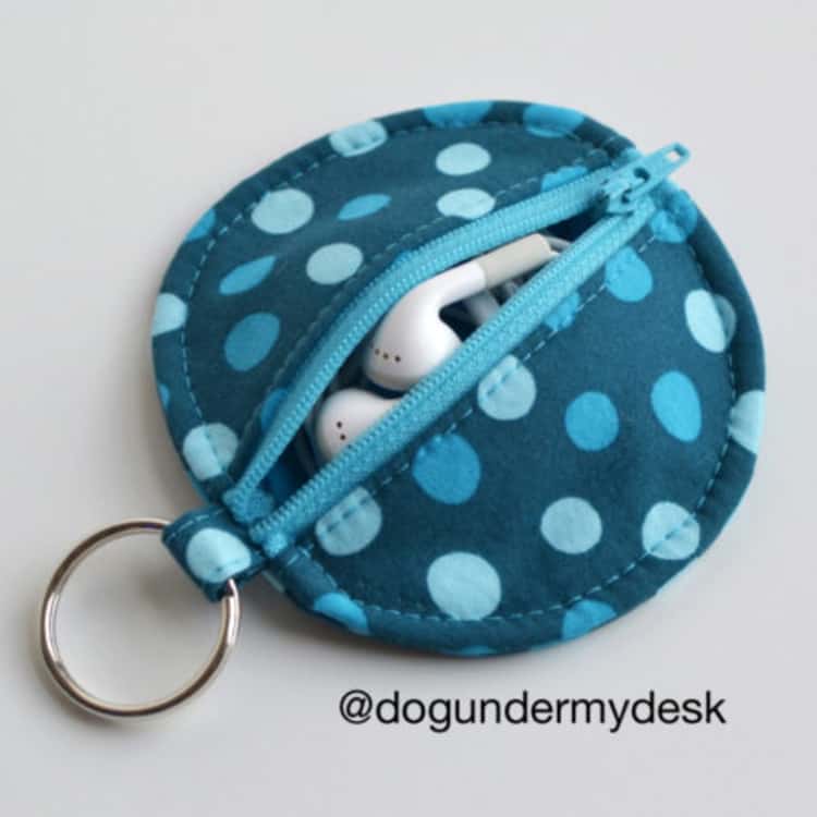 key ring pouch earbuds case 