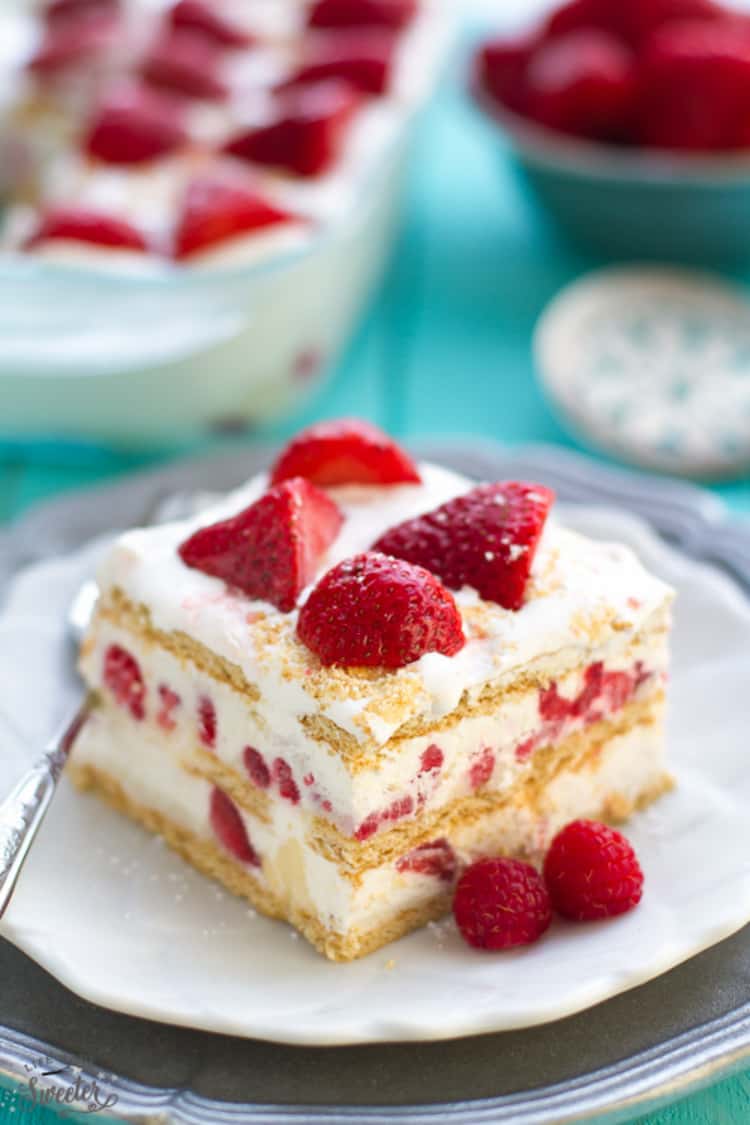 Strawberry Cheesecake Icebox Cake