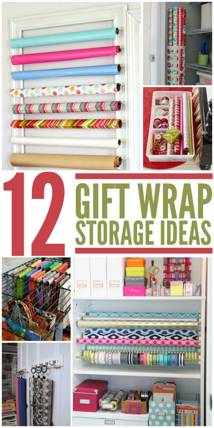 Easy Back of Door Gift Wrap Organizer  Gift wrap organization, Storage,  Diy organization