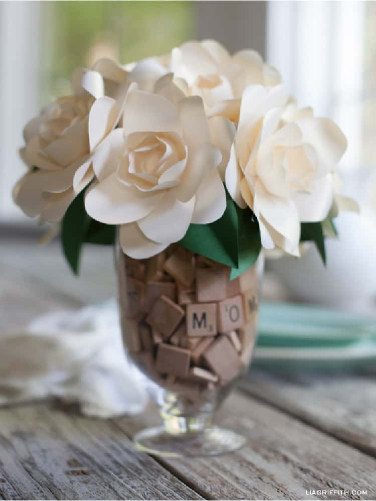 Scrabble Tiles In Vases as a vase filler