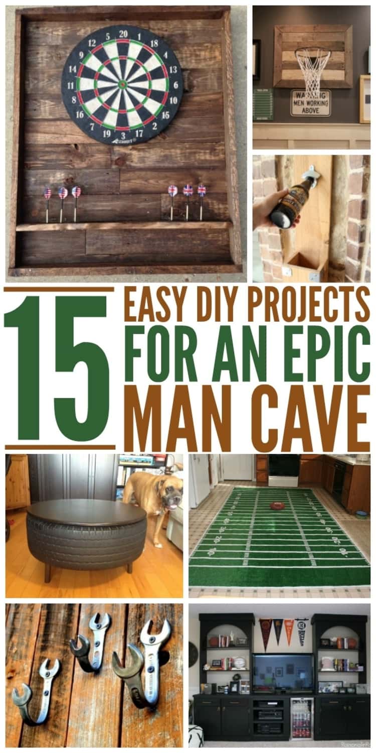 15 Epic Man Cave DIY Ideas