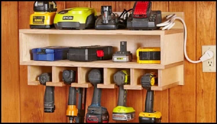 DIY Tool Storage Station for tools to store on the wall