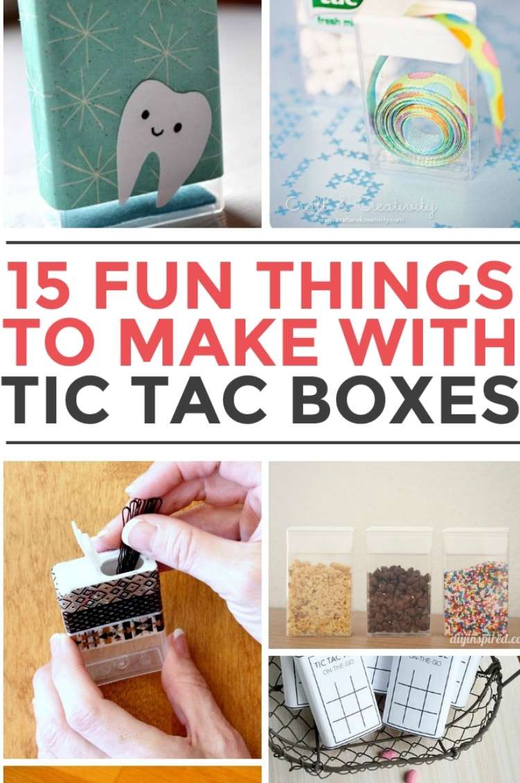 collage of tic tac containers