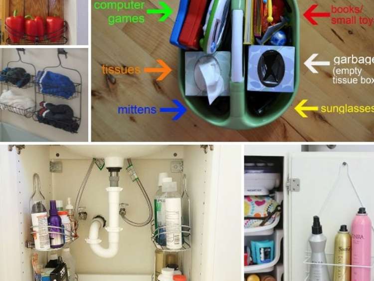 Kitchen Crafty Fun - Use a SHOWER CADDY for BABY BOTTLE storagegreat  idea!!