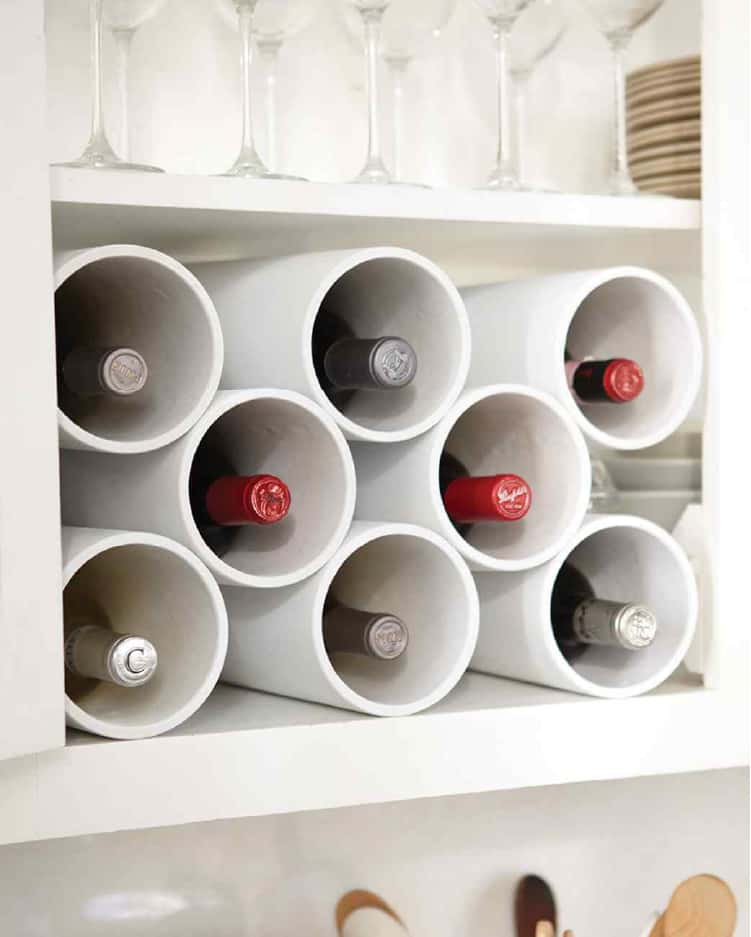 PVC Pipe Wine Storage