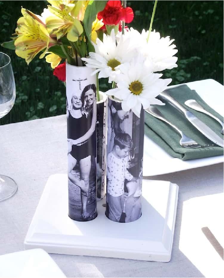 PVC Pipe Vases With Photos