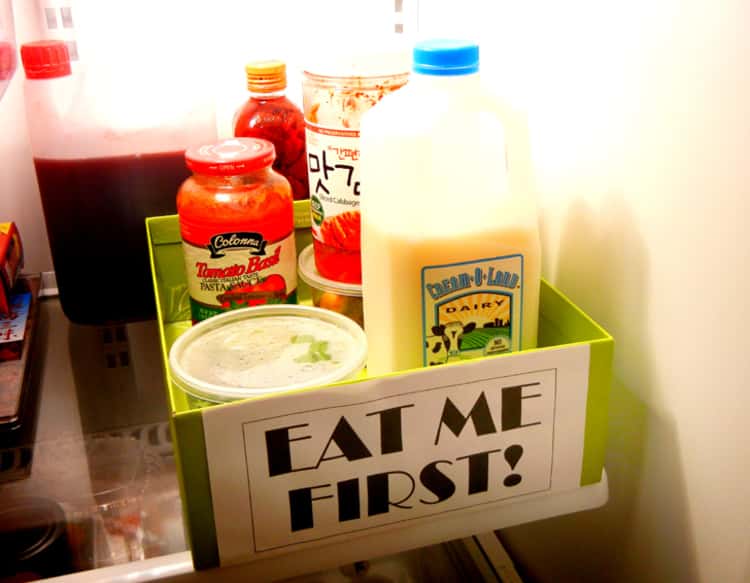 My newly organized fridge! Wish I got more of the bottles with a cork to  put the milk in, but I'm pretty happy with it! :) : r/OrganizationPorn