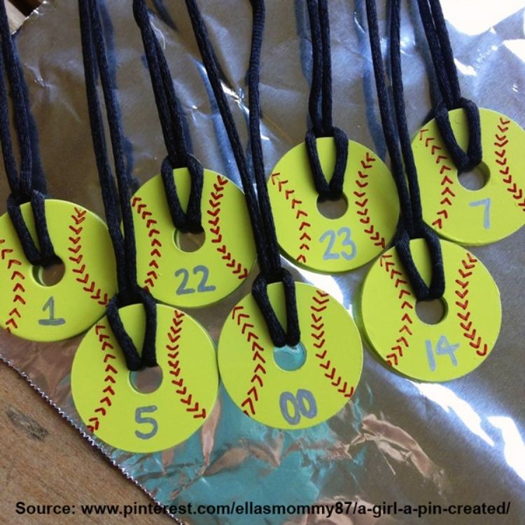 Team moms baseball necklaces