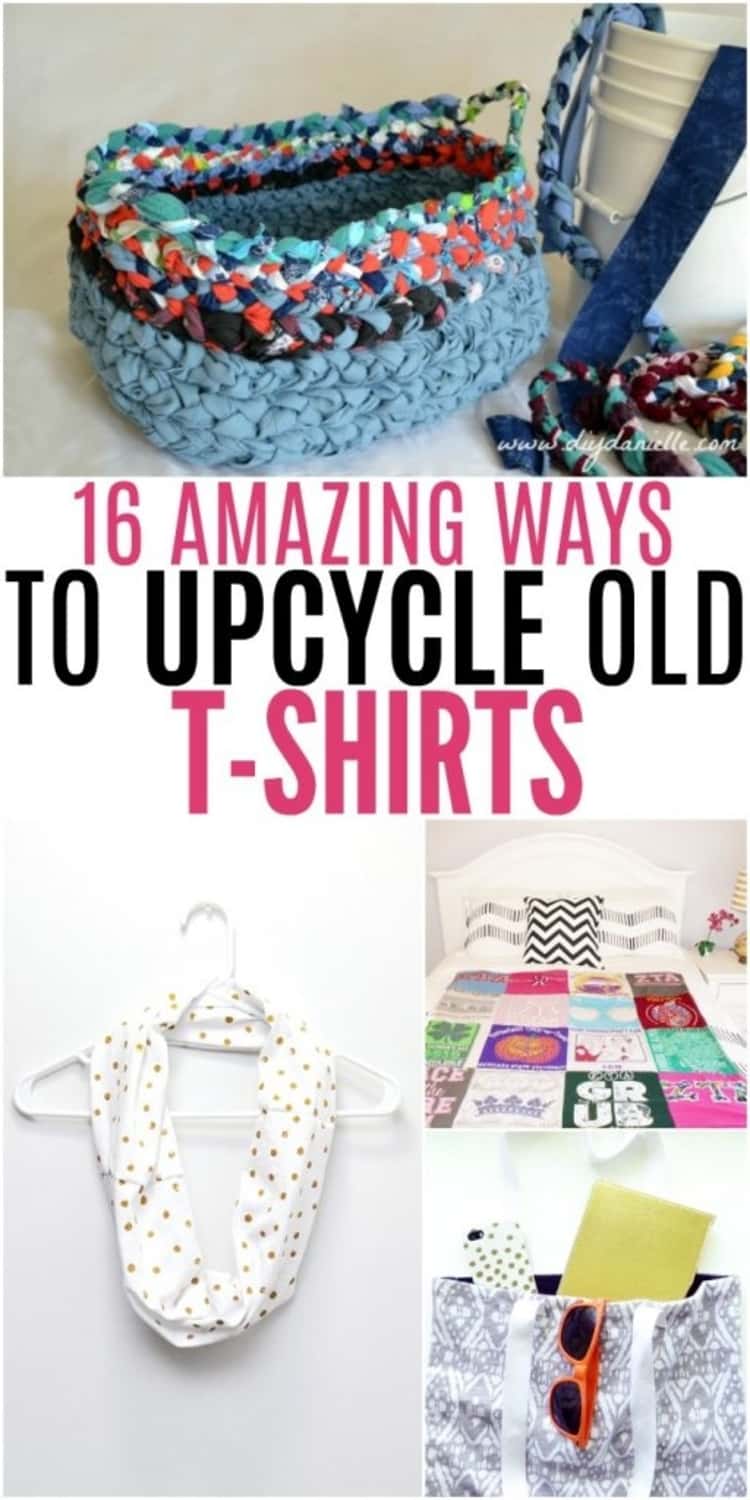 T-shirt Bracelets: cut your old t-shirts into strips for this fun