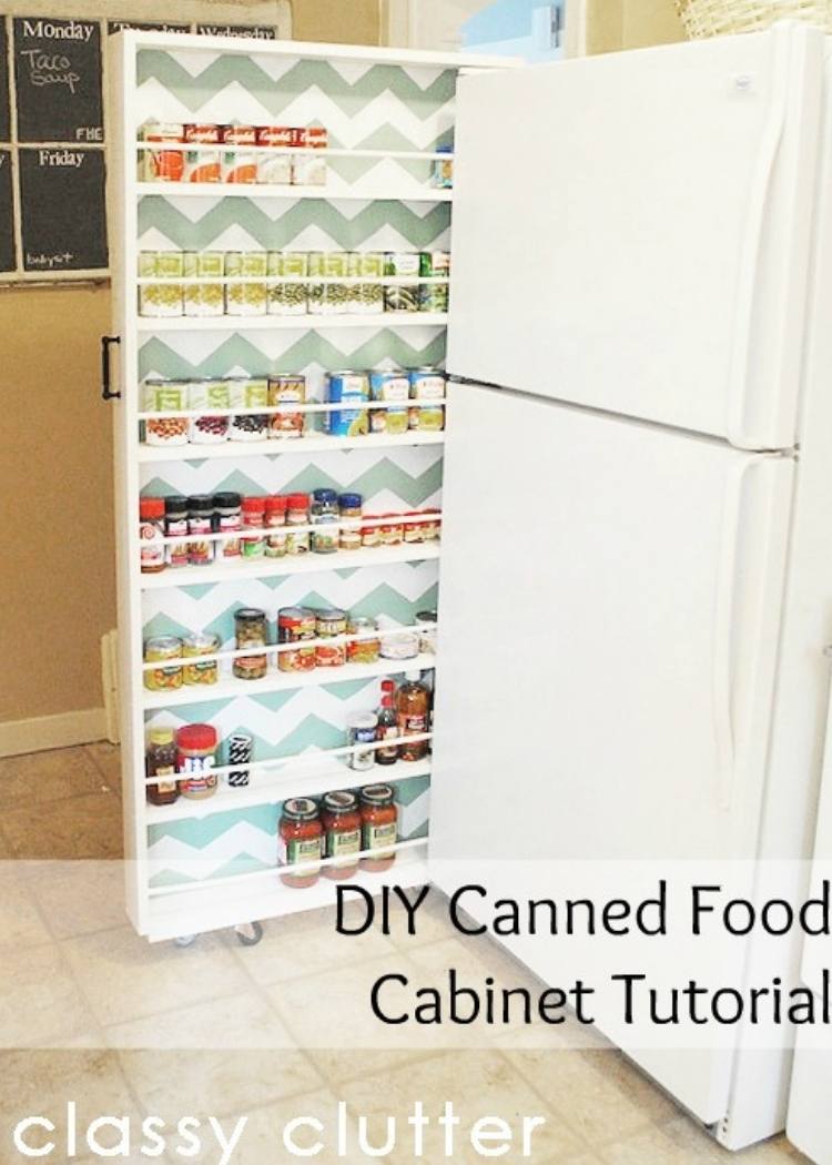 Repurpose pencil boxes as spice racks in tiny pantry rooms.