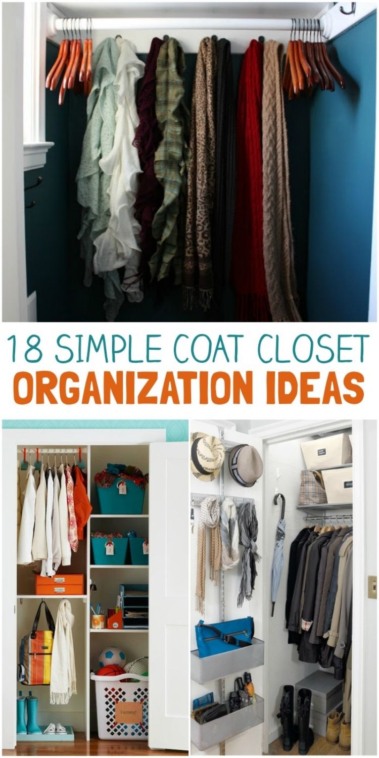 Diy coat closet shelves cheap