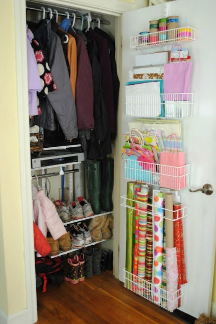 Small Coat Closet Storage Solutions - Blue i Style