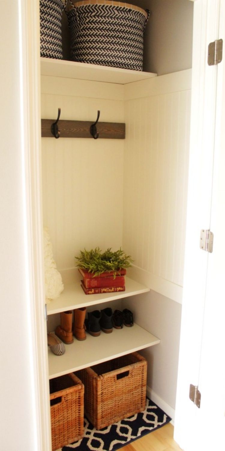 https://www.onecrazyhouse.com/wp-content/uploads/2021/05/Coat-Closet-Organization-rug-and-basket.jpg