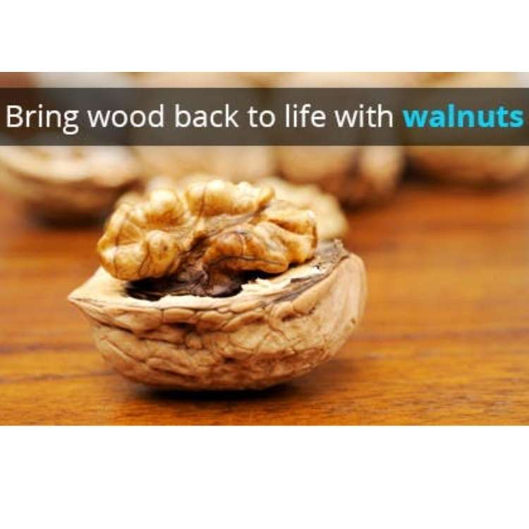 walnut on hardwood floor