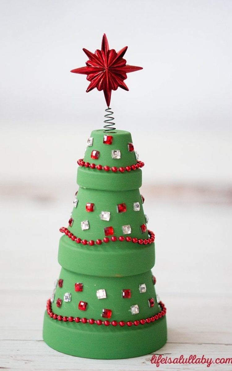 terracotta christmas tree decoration