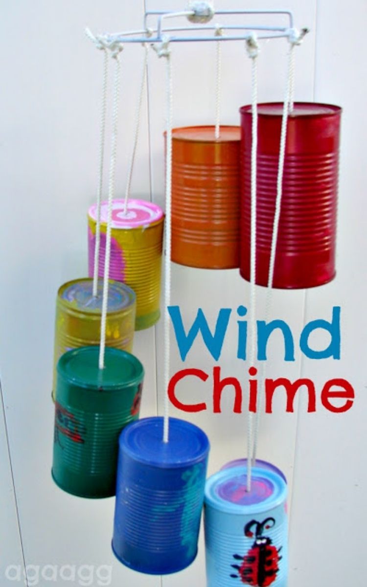 Tin can wind chime