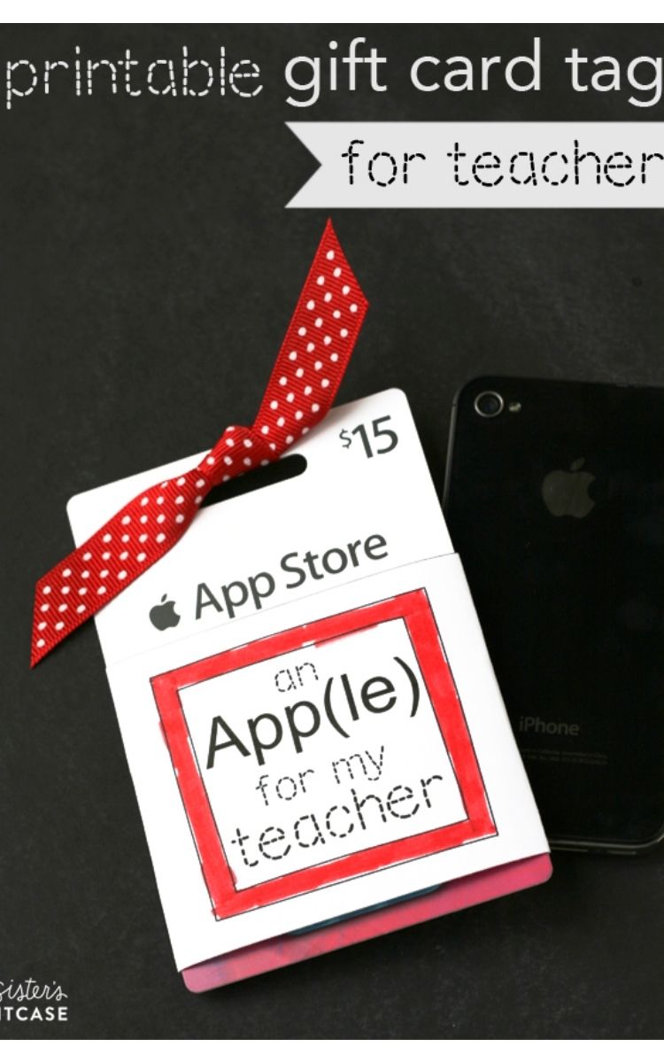 App Store gift card for teacher