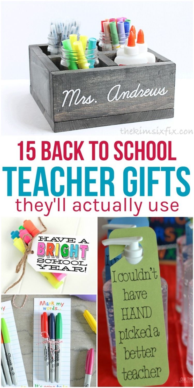 Easy Sharpie Marker Teacher Gifts with Free Printable Gift Tags