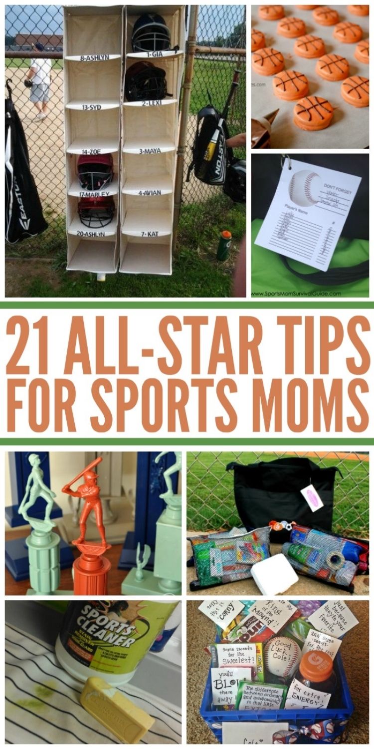 Collage of images including helmet storage, trophies, cleaning solutions, first aid pack