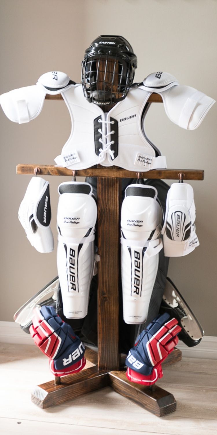 build a hockey drying rack