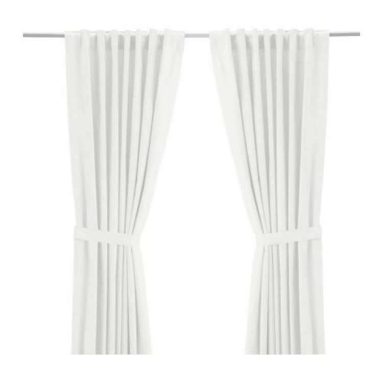 Ikea white curtains