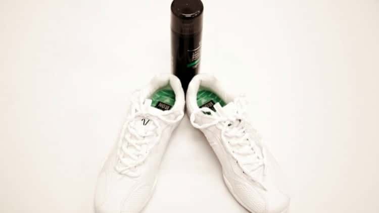 Hairspray hack to help keep shoelaces intact 