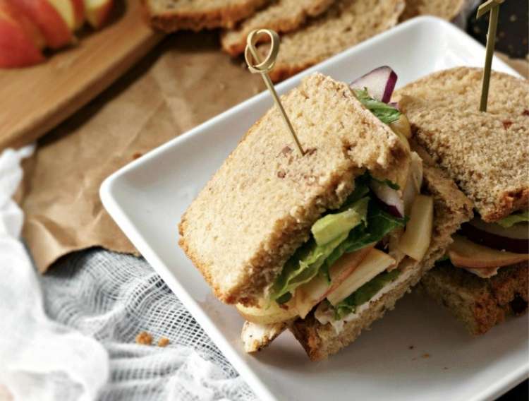 Roasted Turkey, Apple and Cheddar Sandwich