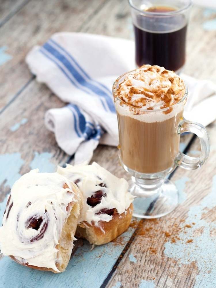 Picture of Cinnamon Roll Coffee Creamer and Cinnamon Buns