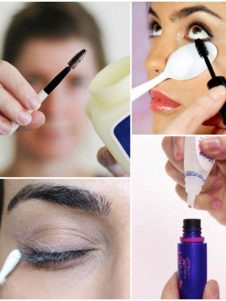 Colloage of mascara hacks