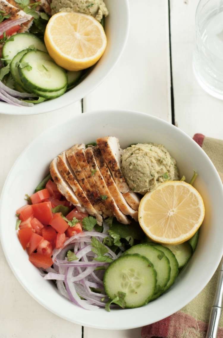 Panera Power Chicken Hummus Bowl