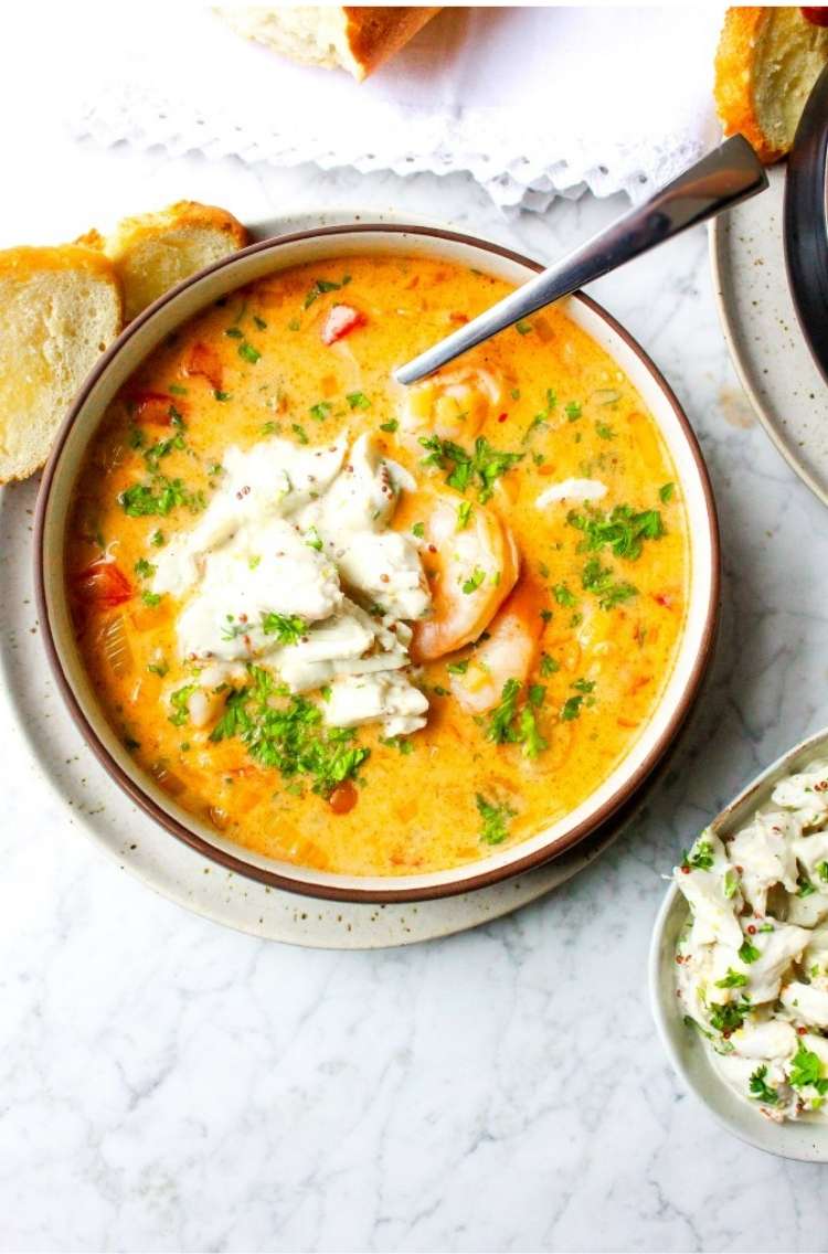 Slow-Cooker Shrimp & Crab Bisque