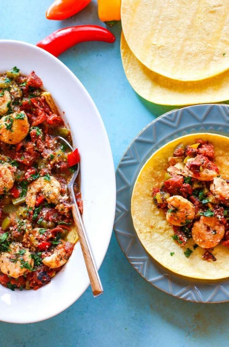 Slow-Cooker Fire-Roasted Shrimp Tacos