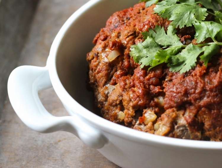 OneCrazyHouse Instant Pot Dinners paleo mexican meatloaf in serving bowl