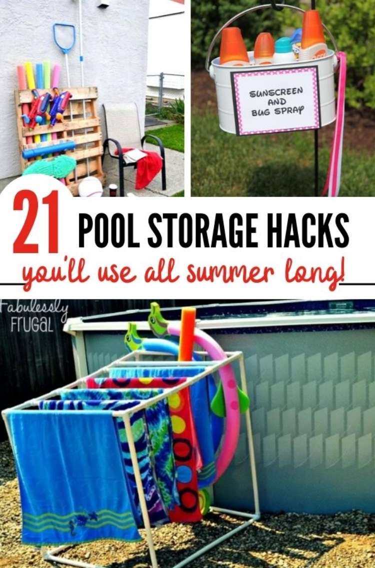 OneCrazyHouse pool storage