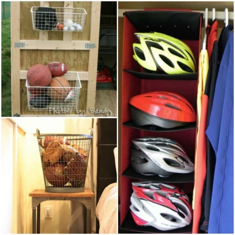 Outdoor storage for sports equipment