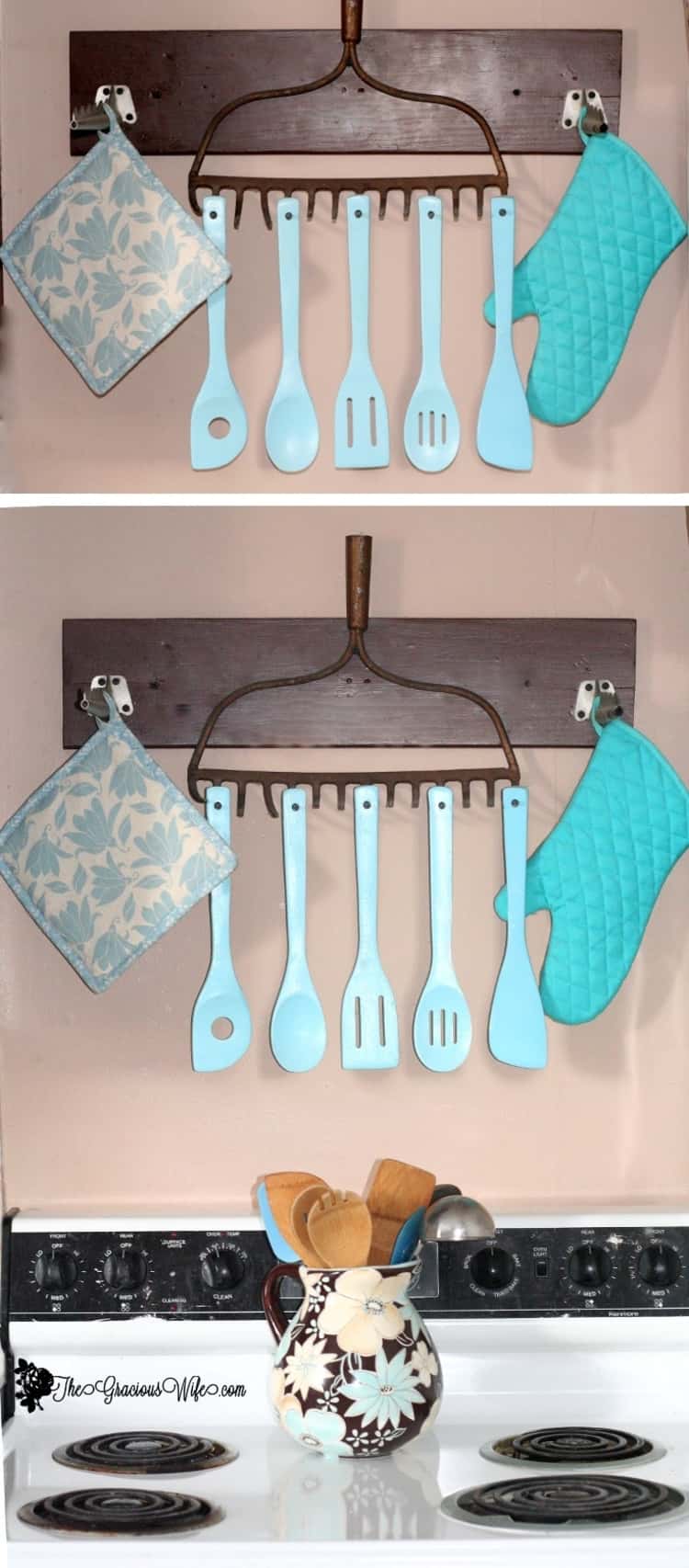 DIY Utensil Pull Out Kitchen Organizer